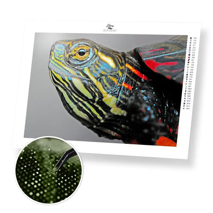 Turtle’s Head - Premium Diamond Painting Kit - 45x30cm / 18x12’’ / Square (Most Popular) - Diamond Painting Kit