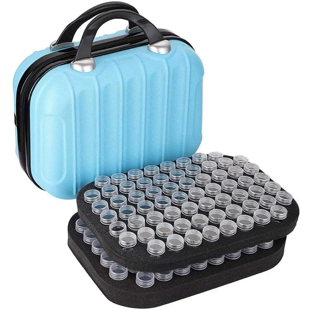 Two Layer Diamond Painting Storage Bag - Blue - Diamond Painting Accessory
