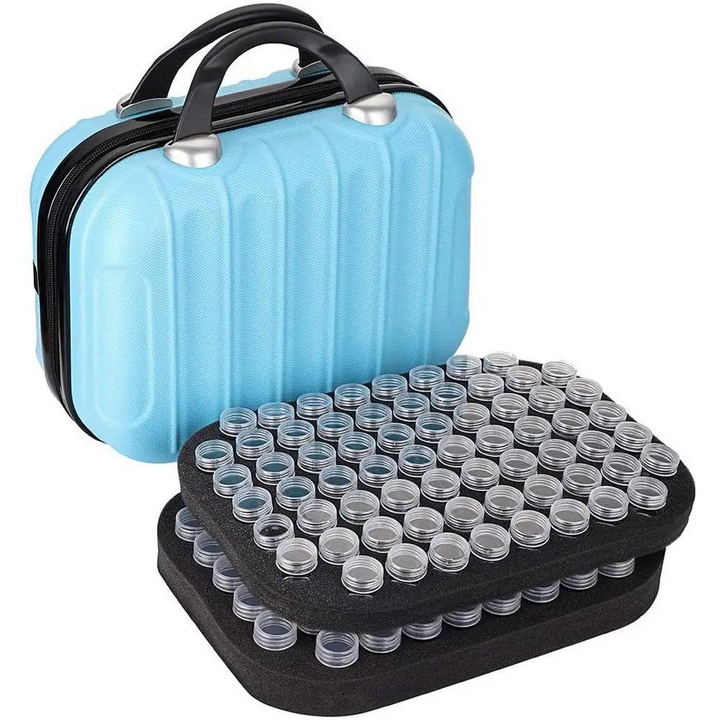 Two Layer Diamond Painting Storage Bag - Blue - Diamond Painting Accessory