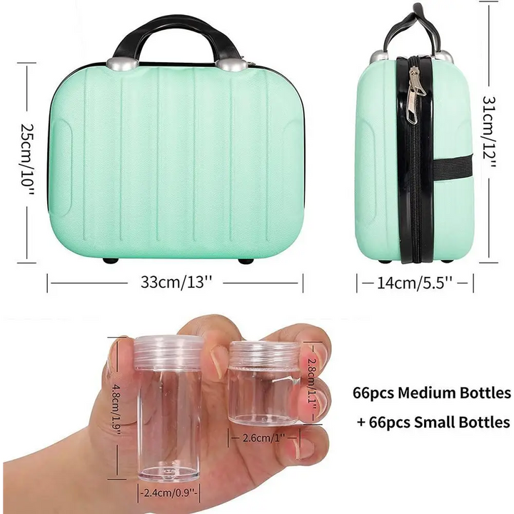 Two Layer Diamond Painting Storage Bag - Green - Diamond Painting Accessory