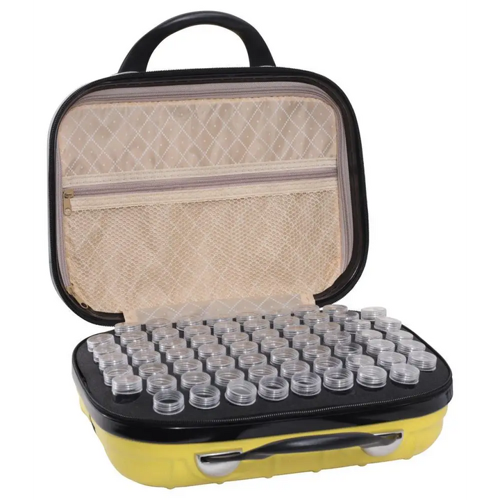 Two Layer Diamond Painting Storage Bag - Yellow - Diamond Painting Accessory