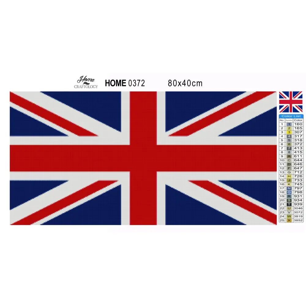 UK Flag - Premium Diamond Painting Kit - Diamond Painting Kit