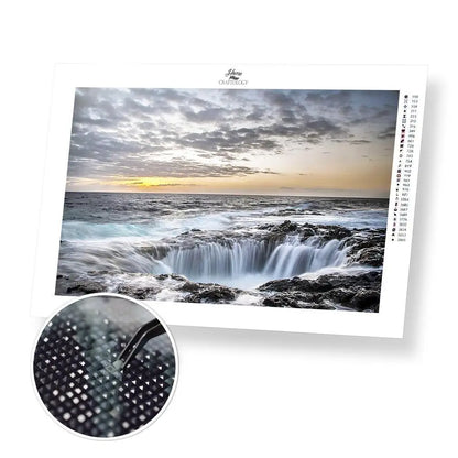 Underwater Waterfall - Premium Diamond Painting Kit - 45x30cm / 18x12’’ / Square (Most Popular) - Diamond Painting Kit