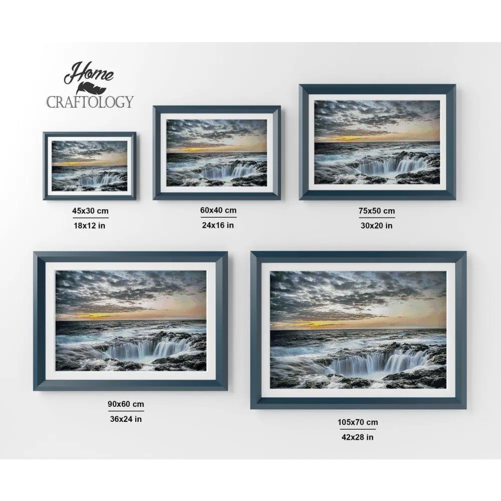 Underwater Waterfall - Premium Diamond Painting Kit - Diamond Painting Kit