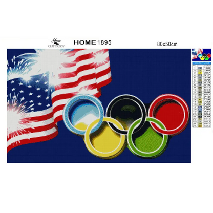 USA Olympics - Premium Diamond Painting Kit - Diamond Painting Kit