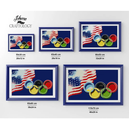 USA Olympics - Premium Diamond Painting Kit - Diamond Painting Kit