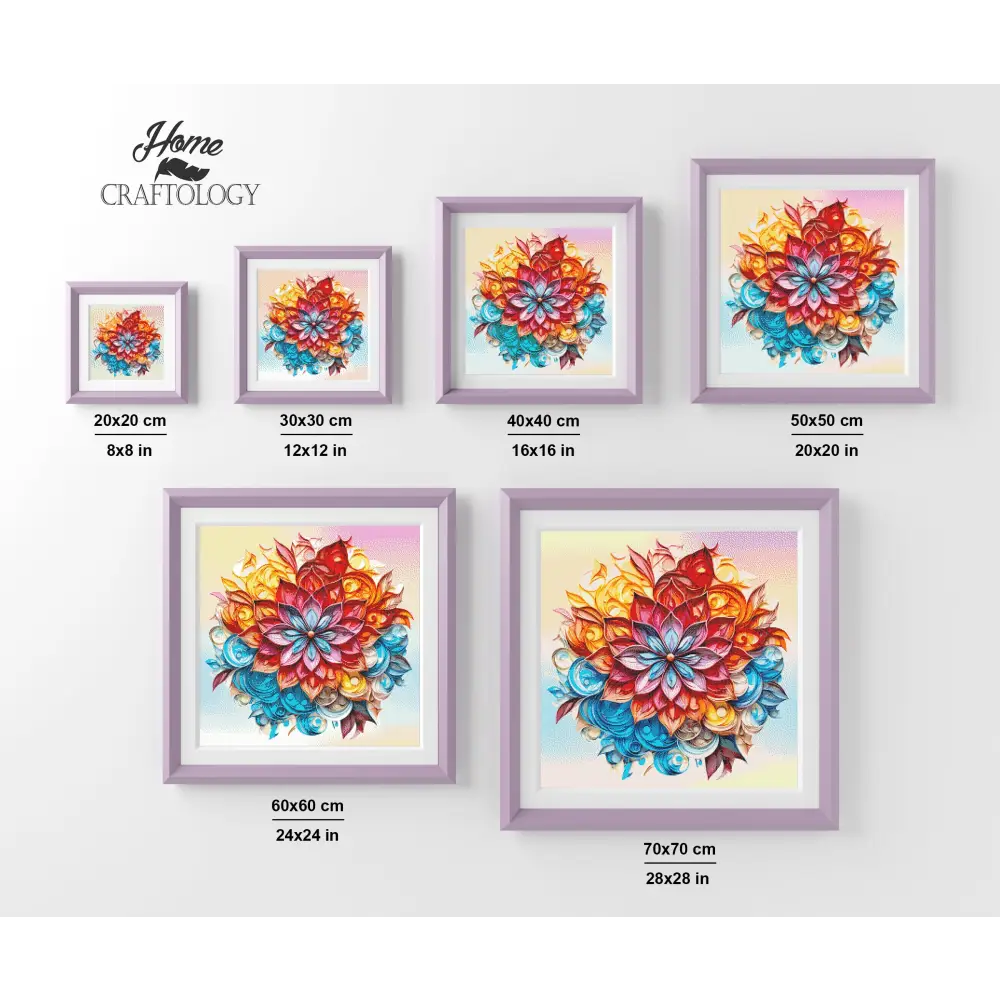 Vibrant Mandala - Exclusive Premium Diamond Painting Kit - Diamond Painting Kit