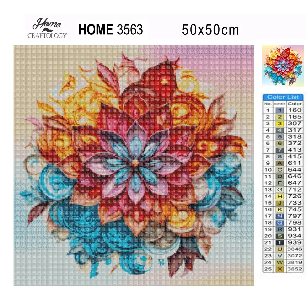 Vibrant Mandala - Exclusive Premium Diamond Painting Kit - Diamond Painting Kit