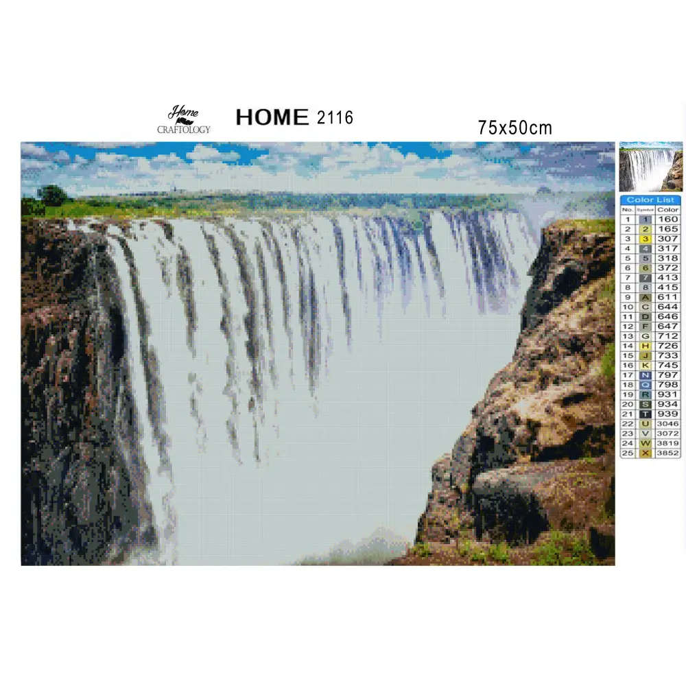 Victoria Falls - Premium Diamond Painting Kit - Diamond Painting Kit