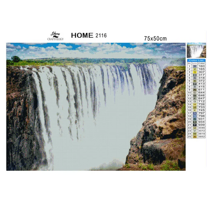 Victoria Falls - Premium Diamond Painting Kit - Diamond Painting Kit