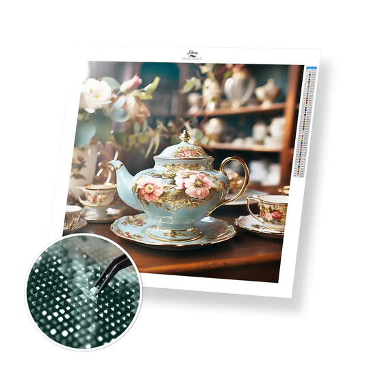Vintage China - Exclusive Premium Diamond Painting Kit - 30x30cm / 12x12’’ / Square (Most Popular) - Diamond Painting