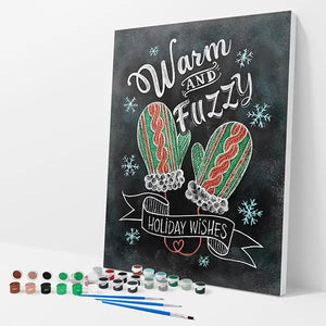 Warm and Fuzzy Kit - Paint By Numbers - 30x40cm / 12x16’’ / No Frame - Paint By Numbers
