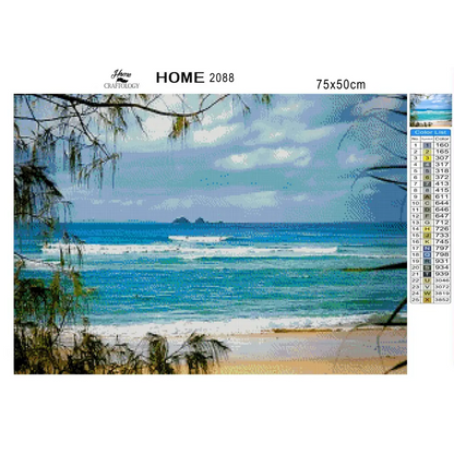 Wategos Beach - Premium Diamond Painting Kit - Diamond Painting Kit