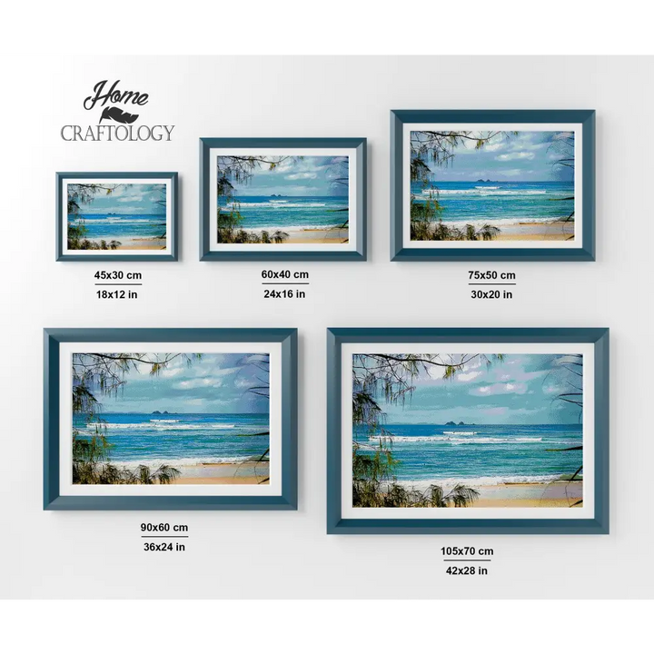 Wategos Beach - Premium Diamond Painting Kit - Diamond Painting Kit