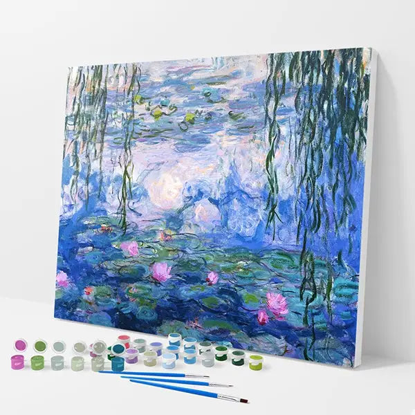 Water Lilies Kit - Paint By Numbers - 30x40cm / 12x16’’ / No Frame - Paint By Numbers