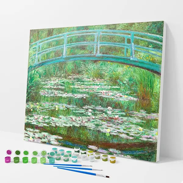 Water Lily Pond Kit - Paint By Numbers - 30x40cm / 12x16’’ / No Frame - Paint By Numbers