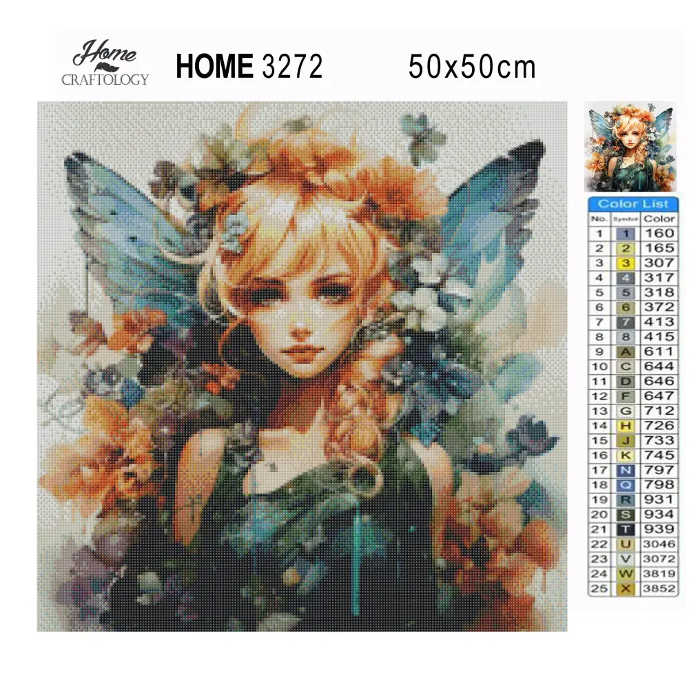 Watercolor Fairy - Exclusive Premium Diamond Painting Kit - Diamond Painting Kit