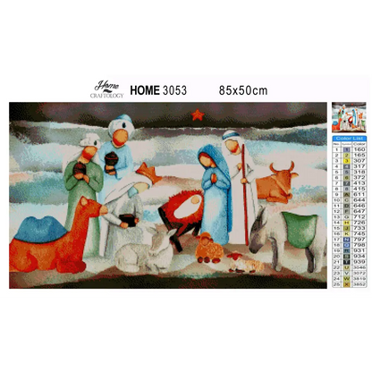 Watercolor Nativity - Premium Diamond Painting Kit - Diamond Painting Kit