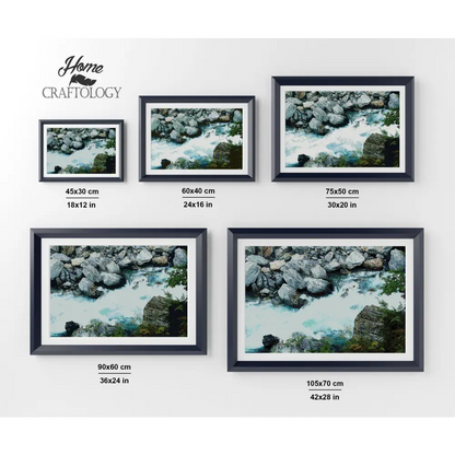 Waterfall Stream - Premium Diamond Painting Kit - Diamond Painting Kit