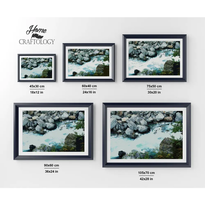Waterfall Stream - Premium Diamond Painting Kit - Diamond Painting Kit