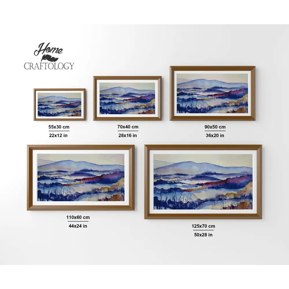 Winter Watercolor Painting - Premium Diamond Painting Kit - Diamond Painting Kit