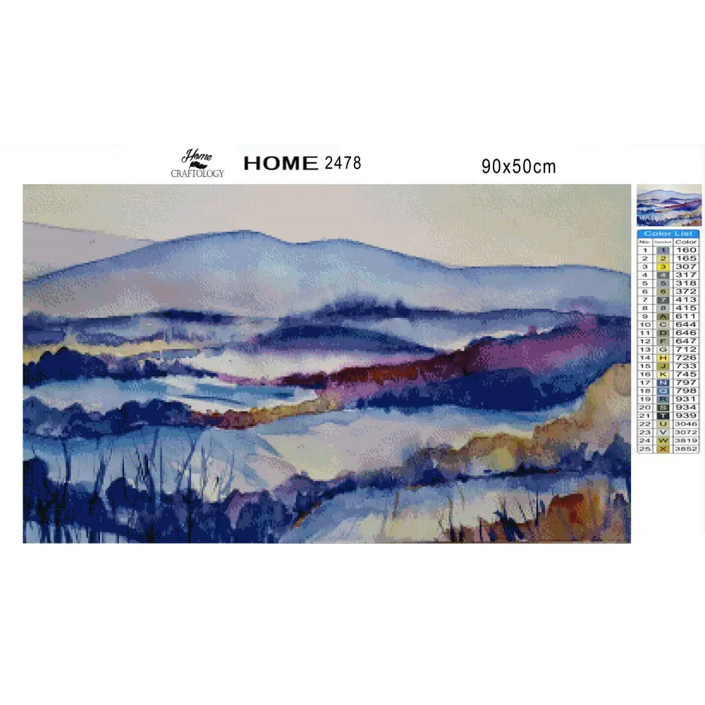 Winter Watercolor Painting - Premium Diamond Painting Kit - Diamond Painting Kit