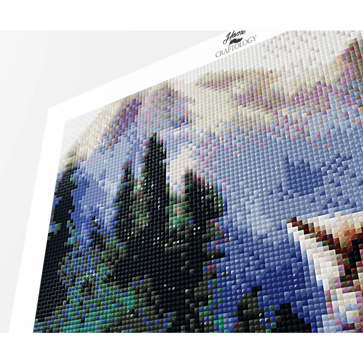 Wolf in the Mountain - Premium Diamond Painting Kit - Diamond Painting Kit