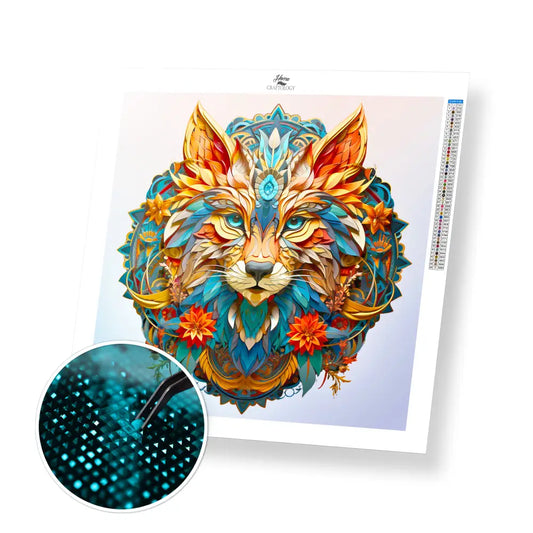 Wolf Mandala - Exclusive Premium Diamond Painting Kit - 30x30cm / 12x12’’ / Square (Most Popular) / No Frame - Diamond