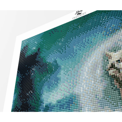 Wolves During Full Moon - Premium Diamond Painting Kit - Diamond Painting Kit