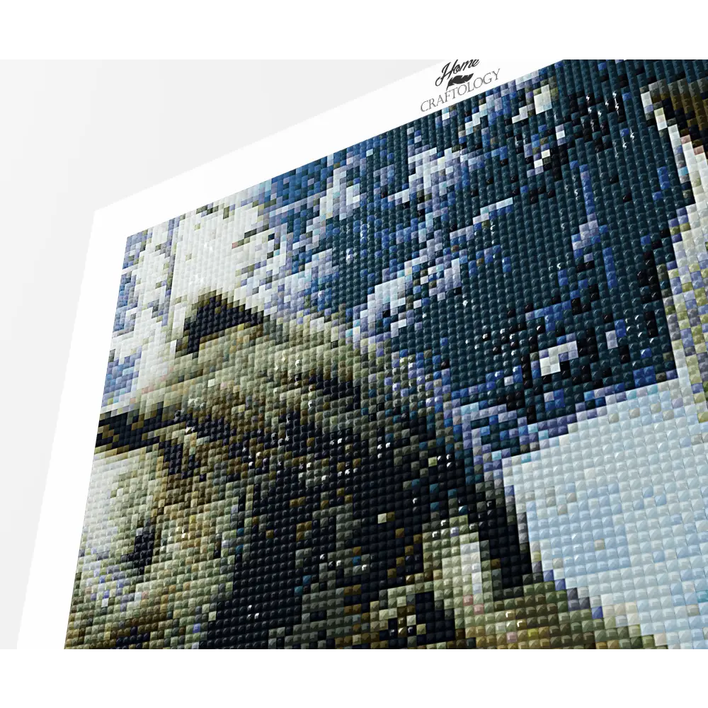 Wolves Kissing - Premium Diamond Painting Kit - Diamond Painting Kit