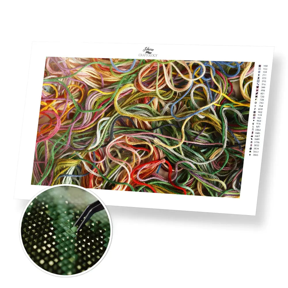 Yarns - Premium Diamond Painting Kit - 45x30cm / 18x12’’ / Square (Most Popular) - Diamond Painting Kit