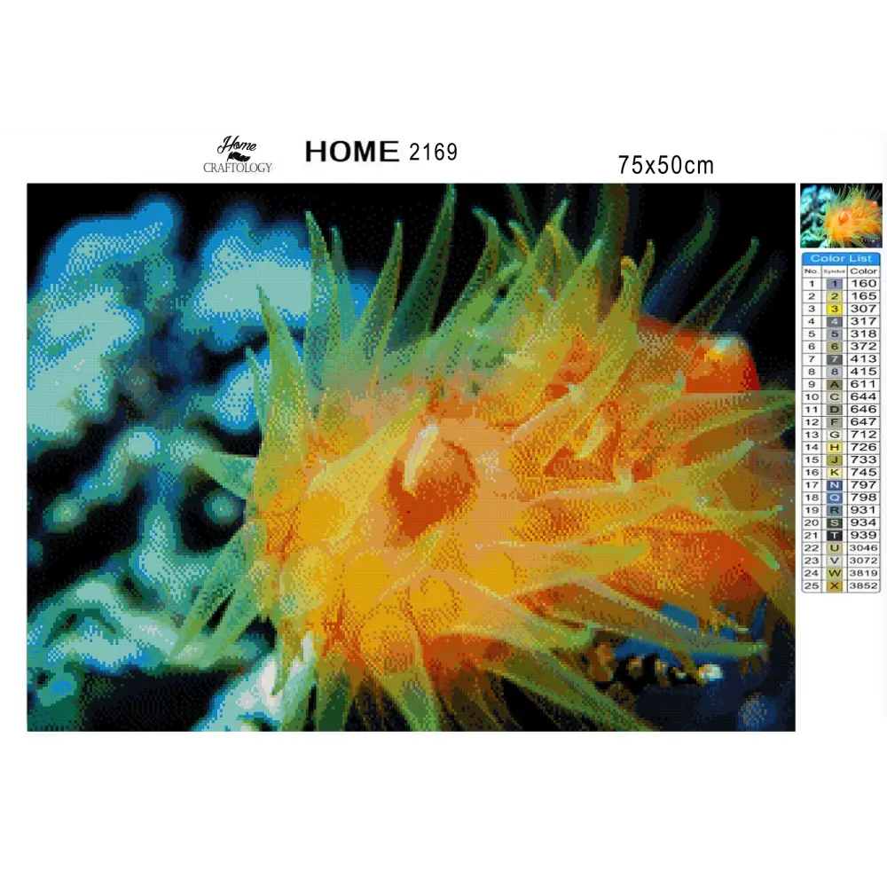 Yellow Coral - Premium Diamond Painting Kit - Diamond Painting Kit