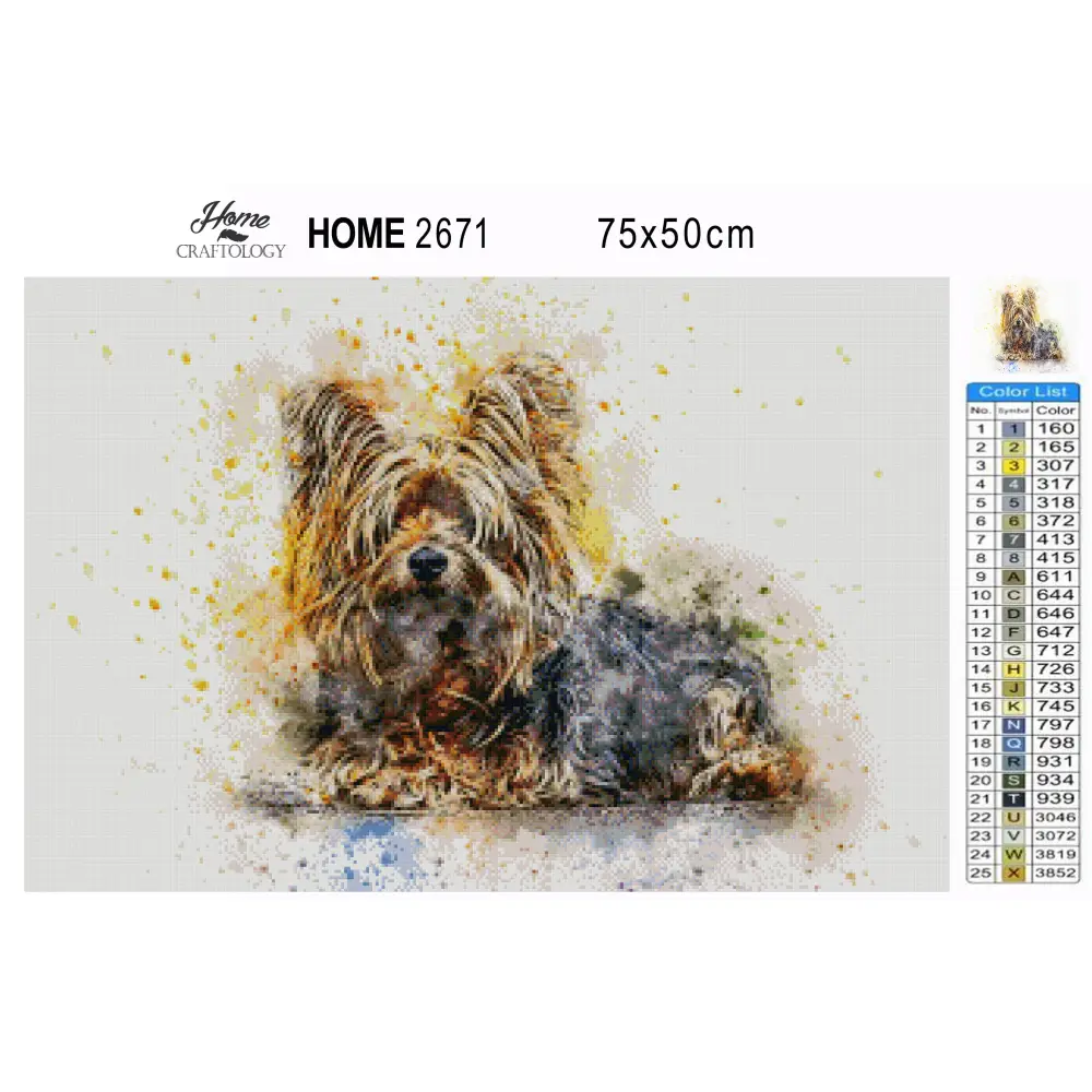 Yorky - Premium Diamond Painting Kit - Diamond Painting Kit