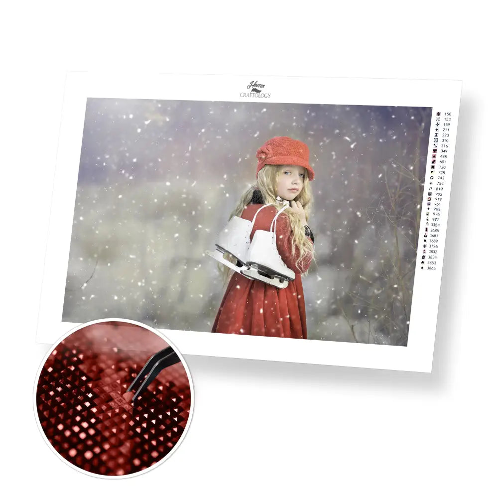 Young Skater - Premium Diamond Painting Kit - 45x30cm / 18x12’’ / Square (Most Popular) - Diamond Painting Kit