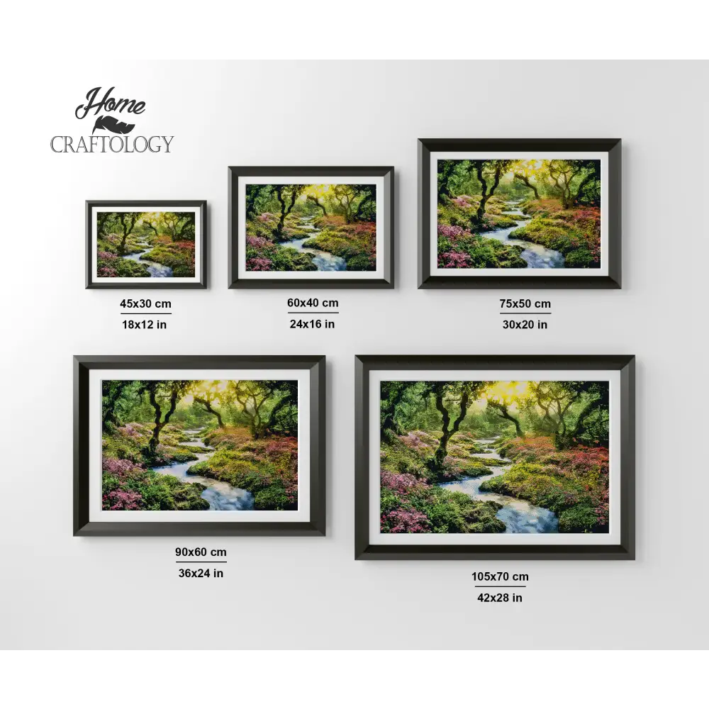 Zigzag Stream - Premium Diamond Painting Kit - Diamond Painting Kit