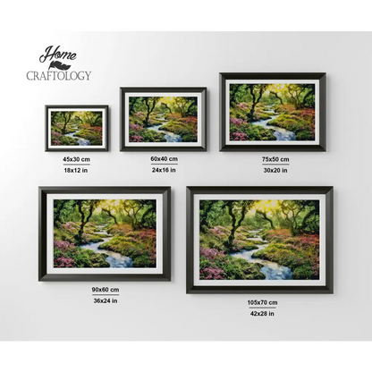 Zigzag Stream - Premium Diamond Painting Kit - Diamond Painting Kit