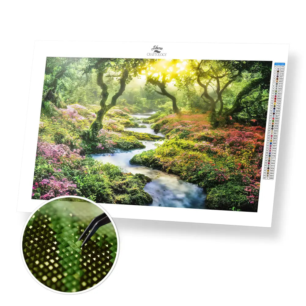 Zigzag Stream - Premium Diamond Painting Kit - 45x30cm / 18x12’’ / Square (Most Popular) - Diamond Painting Kit