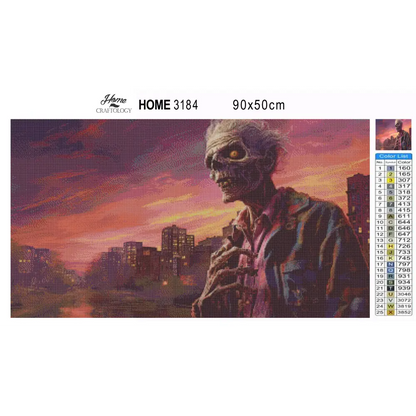 Zombie in the City - Exclusive Premium Diamond Painting Kit - Diamond Painting Kit