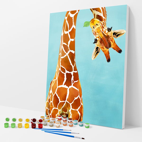 Upside Down Giraffe Kit - Paint By Numbers