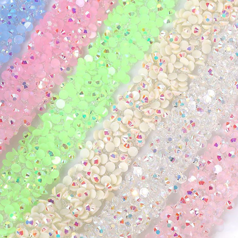 Pastel Rhinestone Adhesive Tape