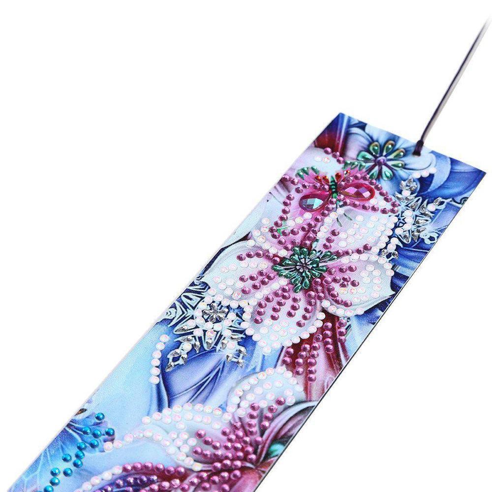 Orchids - Diamond Painting Bookmark