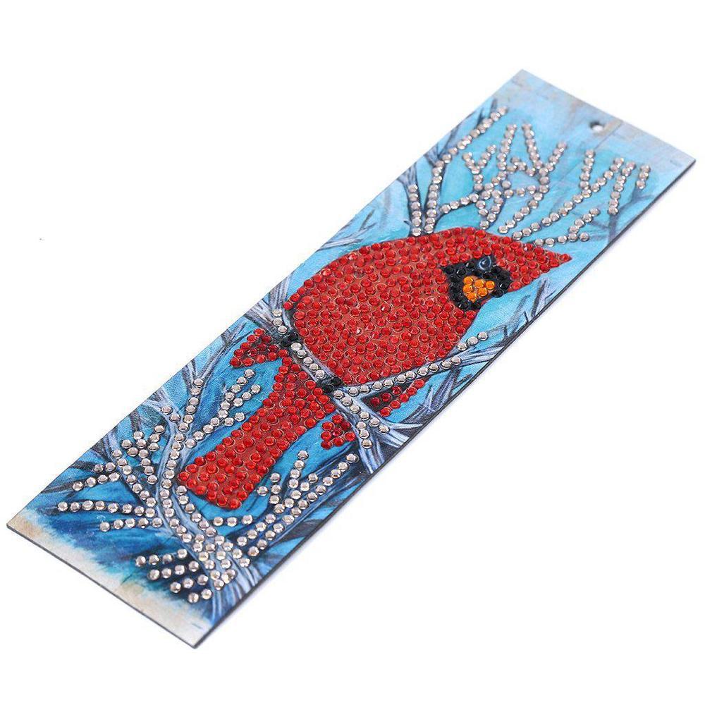 Red Bird - Diamond Painting Bookmark