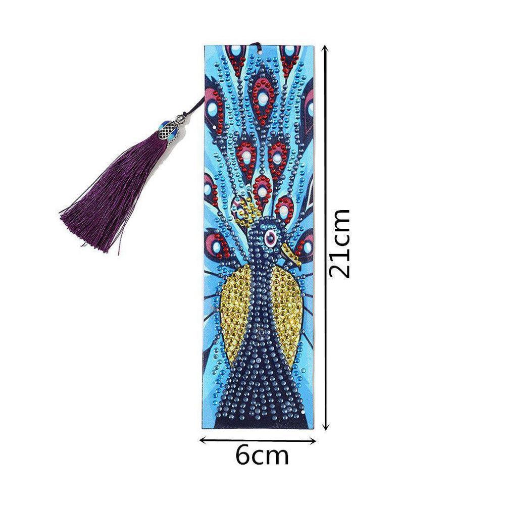 Peacock - Diamond Painting Bookmark