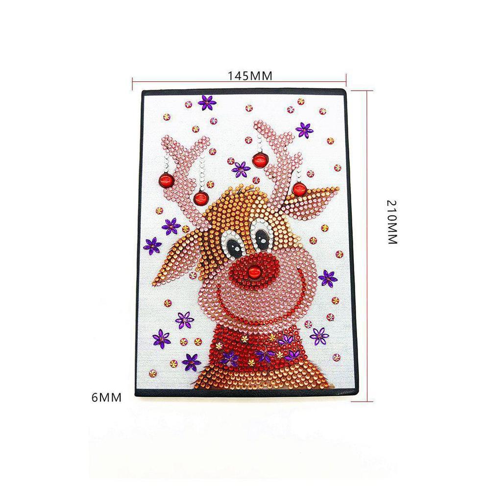 Reindeer - Diamond Painting A5 Notebook