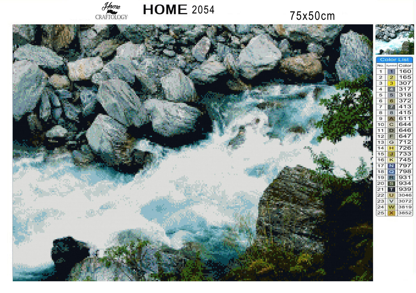 Waterfall Stream - Premium Diamond Painting Kit