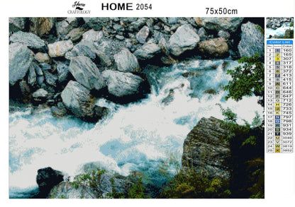 Waterfall Stream - Premium Diamond Painting Kit