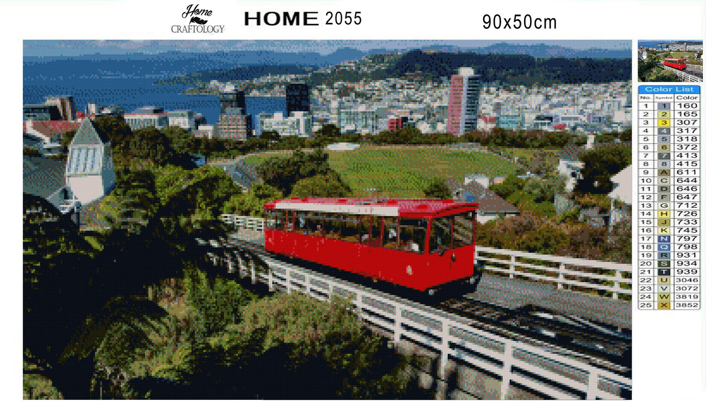 Wellington Cable Car - Premium Diamond Painting Kit