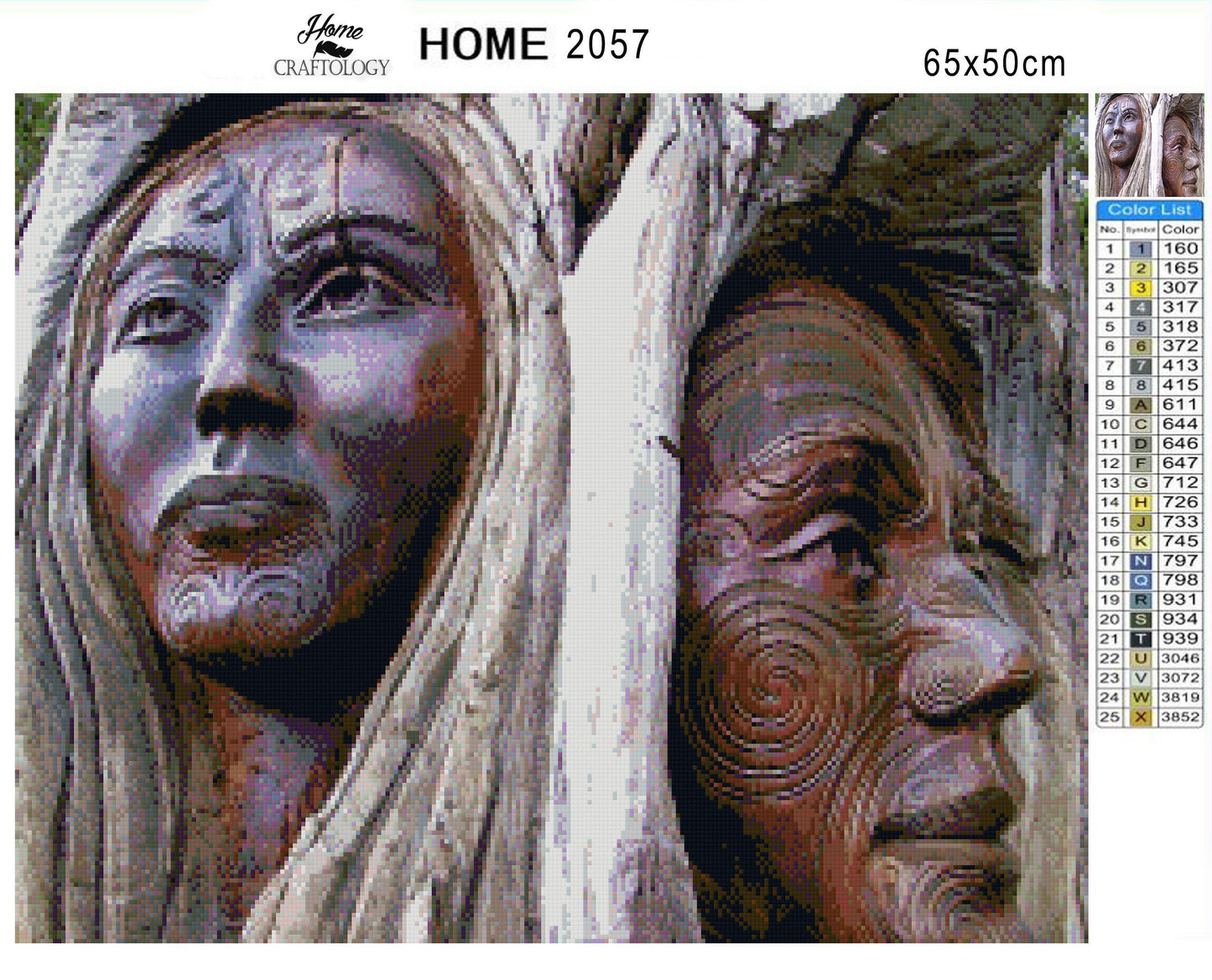 Wood Carving - Premium Diamond Painting Kit