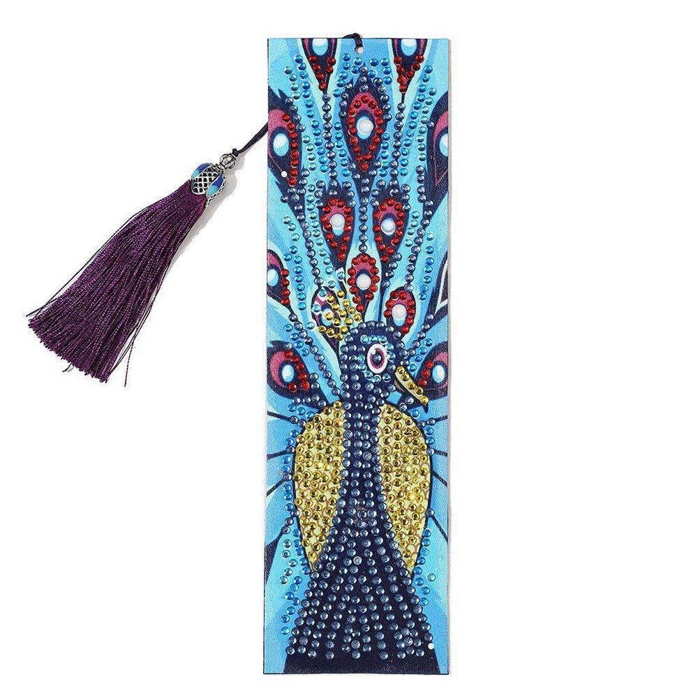 Peacock - Diamond Painting Bookmark