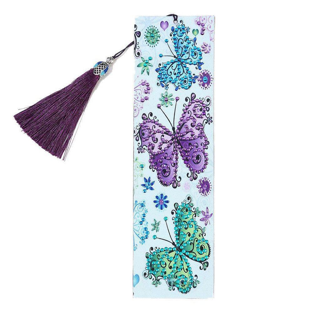 Butterflies - Diamond Painting Bookmark